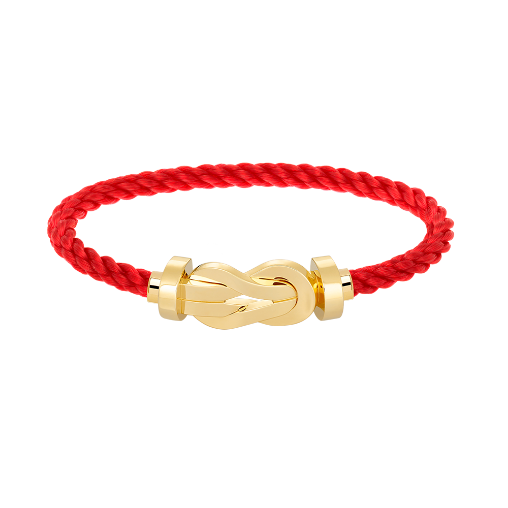 LUXEIFY CHANCE LARGE 8 FIGURE BUCKLE NO DIAMOND BRACELET GOLD