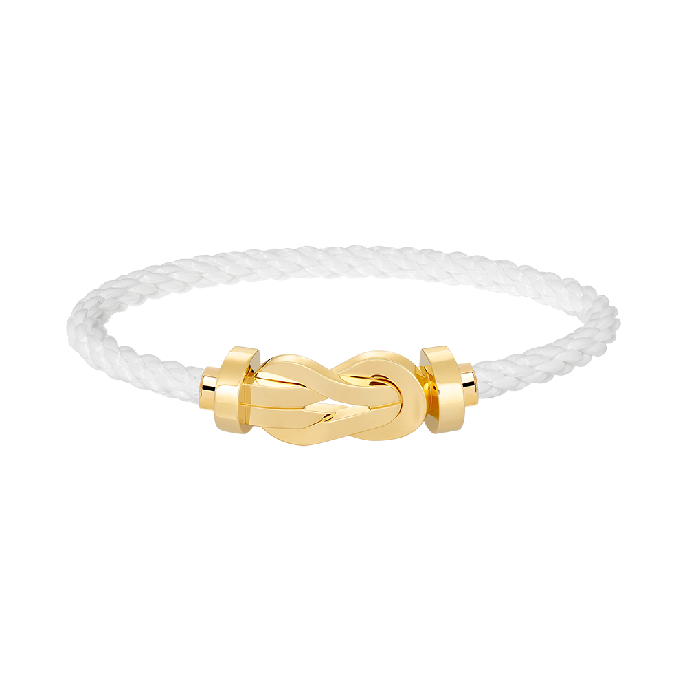 LUXEIFY CHANCE LARGE 8 FIGURE BUCKLE NO DIAMOND BRACELET GOLD