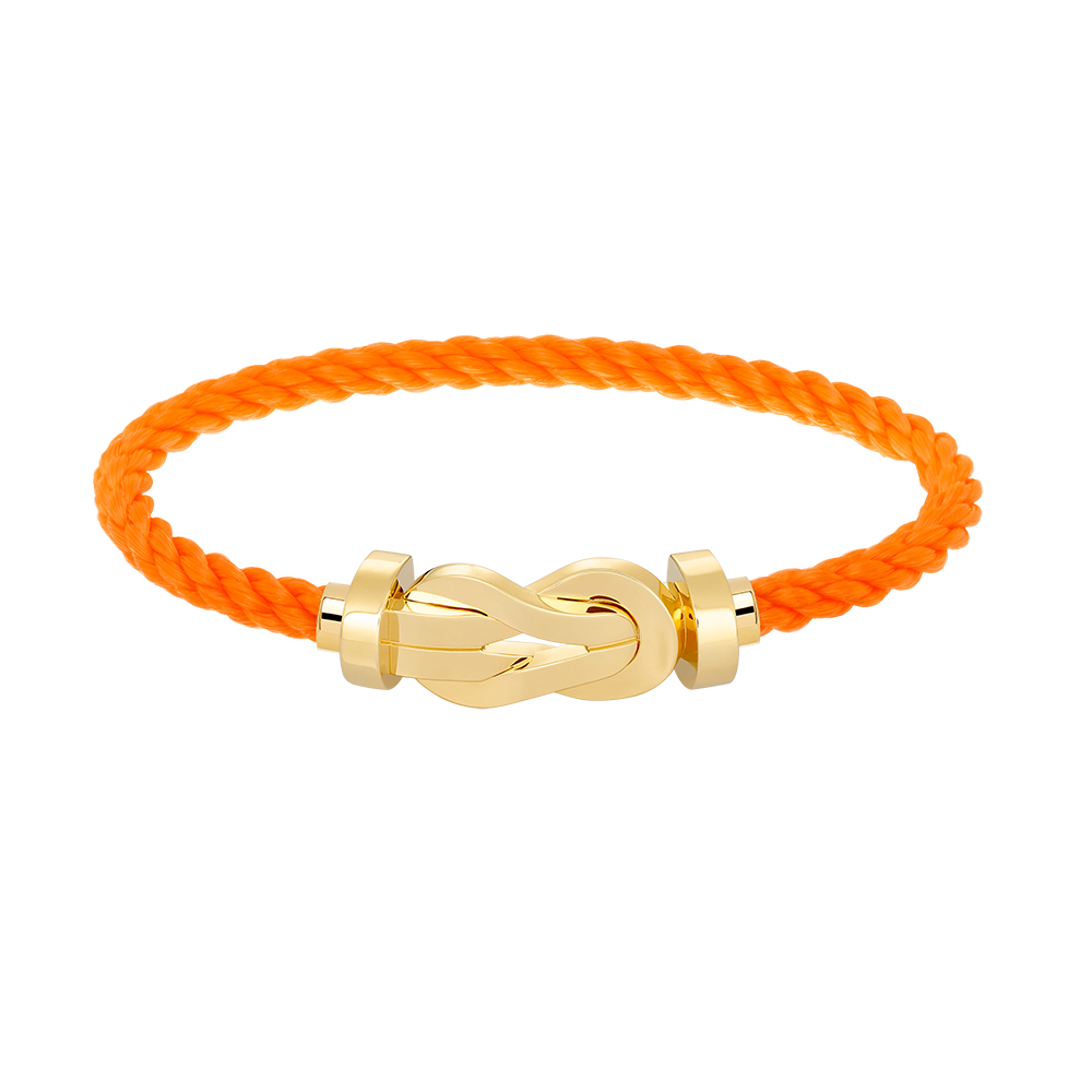 LUXEIFY CHANCE LARGE 8 FIGURE BUCKLE NO DIAMOND BRACELET GOLD