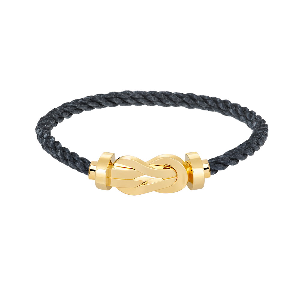 LUXEIFY CHANCE LARGE 8 FIGURE BUCKLE NO DIAMOND BRACELET GOLD