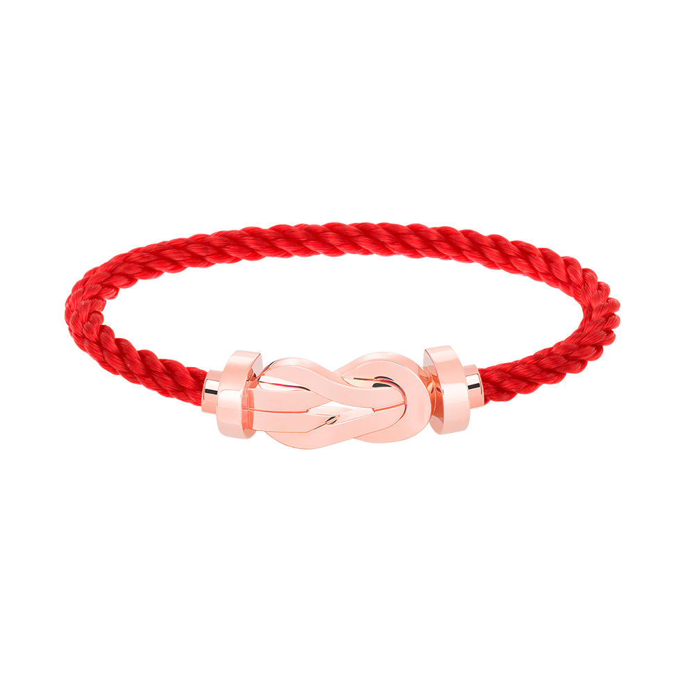 LUXEIFY CHANCE LARGE 8 FIGURE BUCKLE NO DIAMOND BRACELET ROSE GOLD