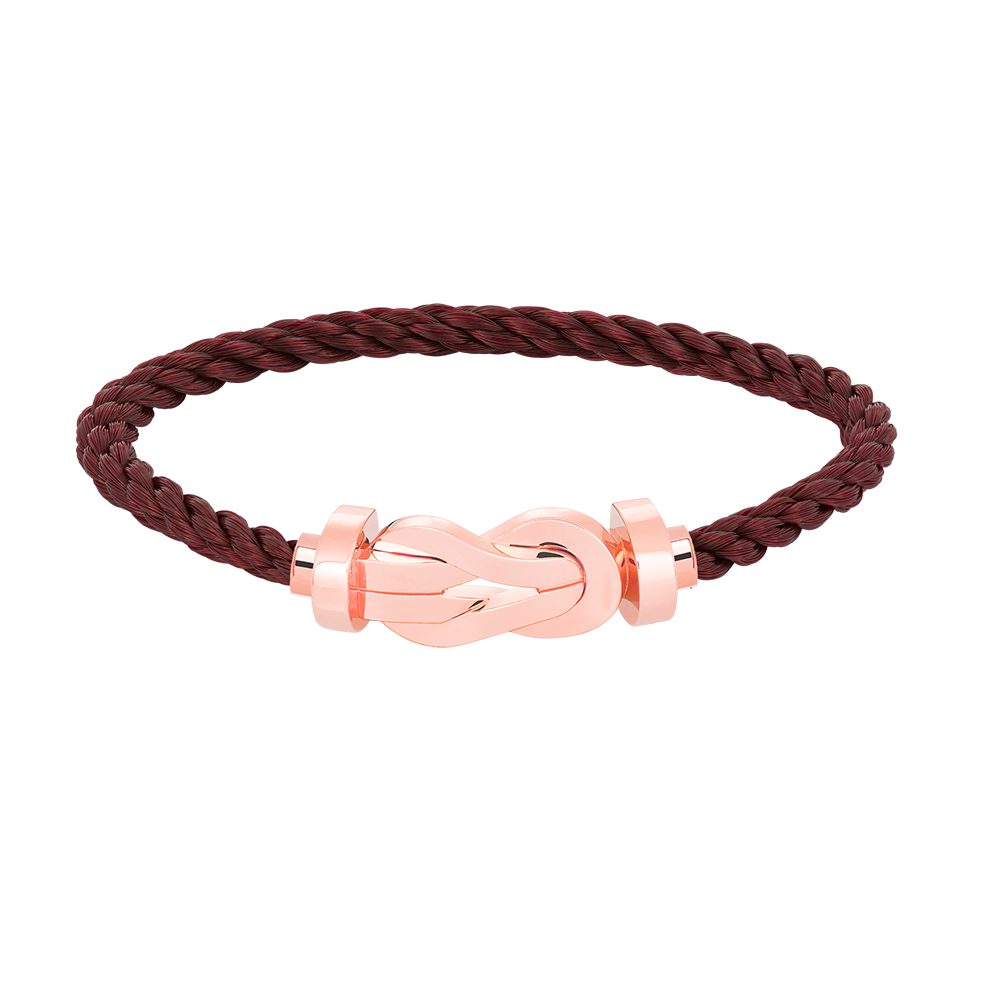 LUXEIFY CHANCE LARGE 8 FIGURE BUCKLE NO DIAMOND BRACELET ROSE GOLD