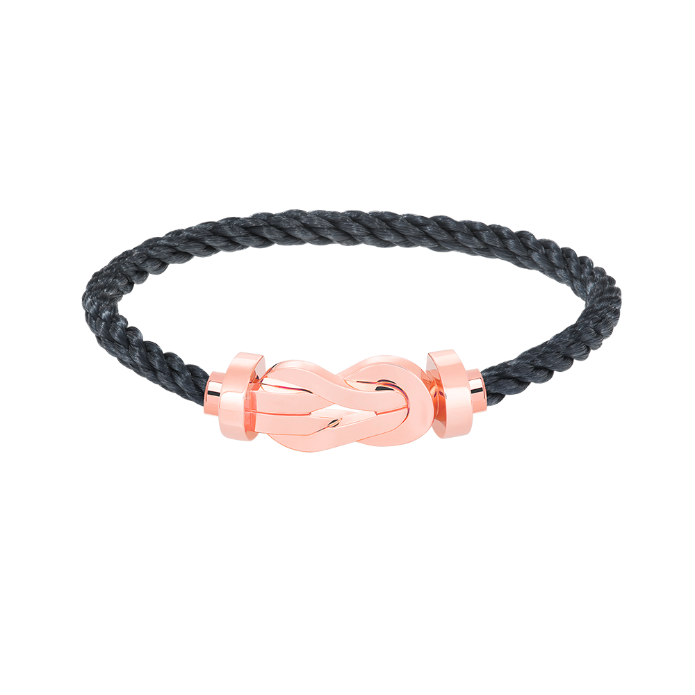 LUXEIFY CHANCE LARGE 8 FIGURE BUCKLE NO DIAMOND BRACELET ROSE GOLD