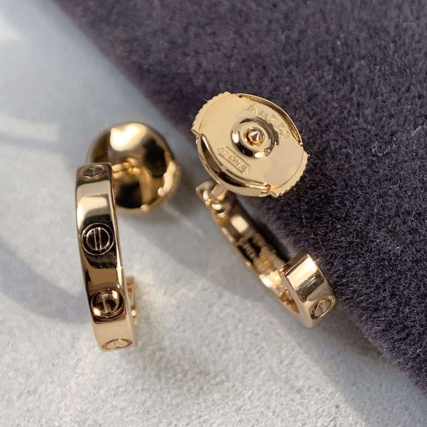 LUXEIFY LOVE EARRINGS 2.65MM PINK GOLD