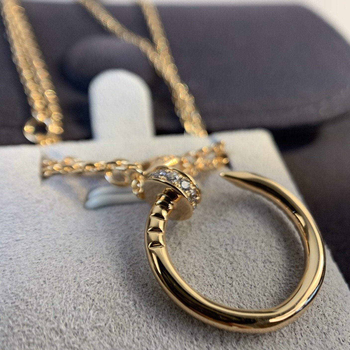LUXEIFY JUSTE NECKLACE PINK GOLD DIAMONDS