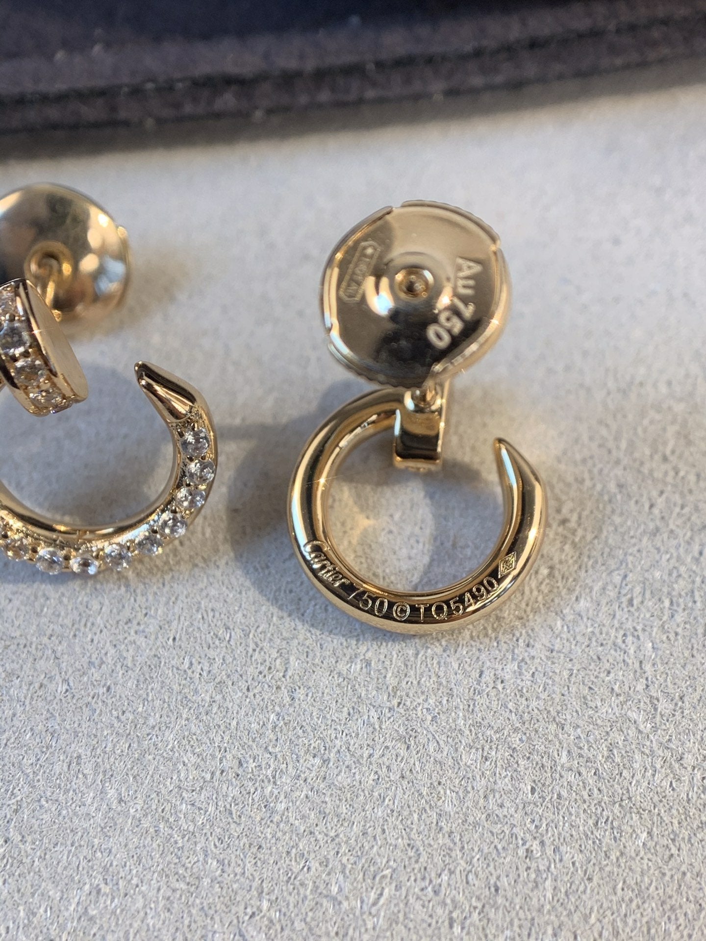 LUXEIFY JUSTE EARRINGS GOLD DIAMONDS