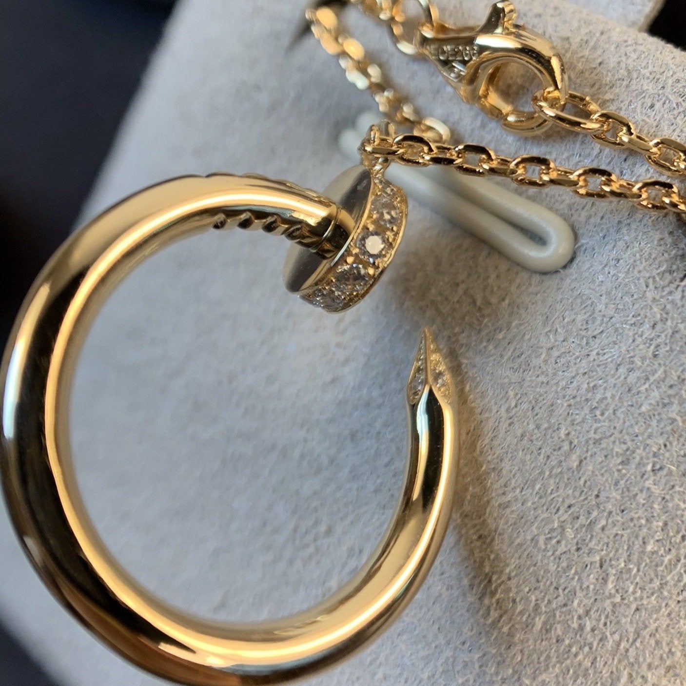 LUXEIFY JUSTE NECKLACE PINK GOLD