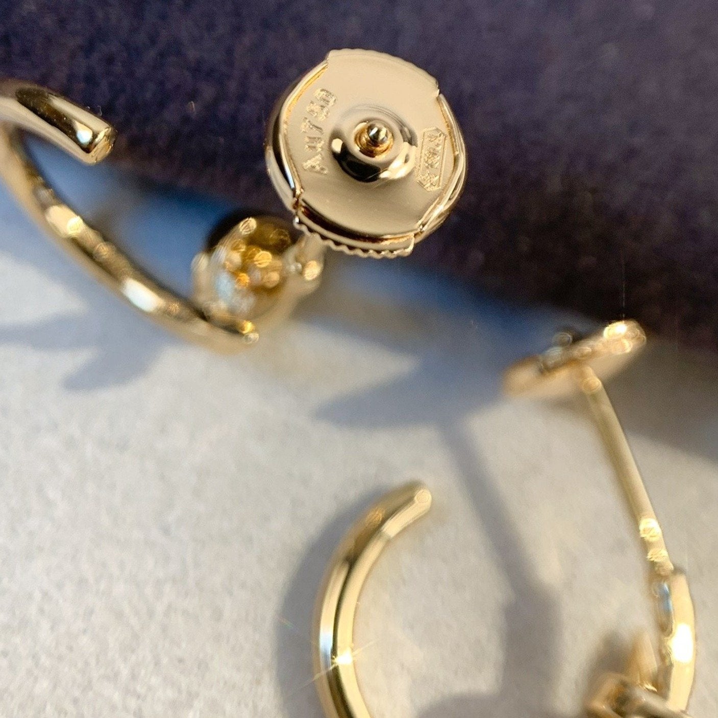 LUXEIFY JUSTE EARRINGS PINK GOLD