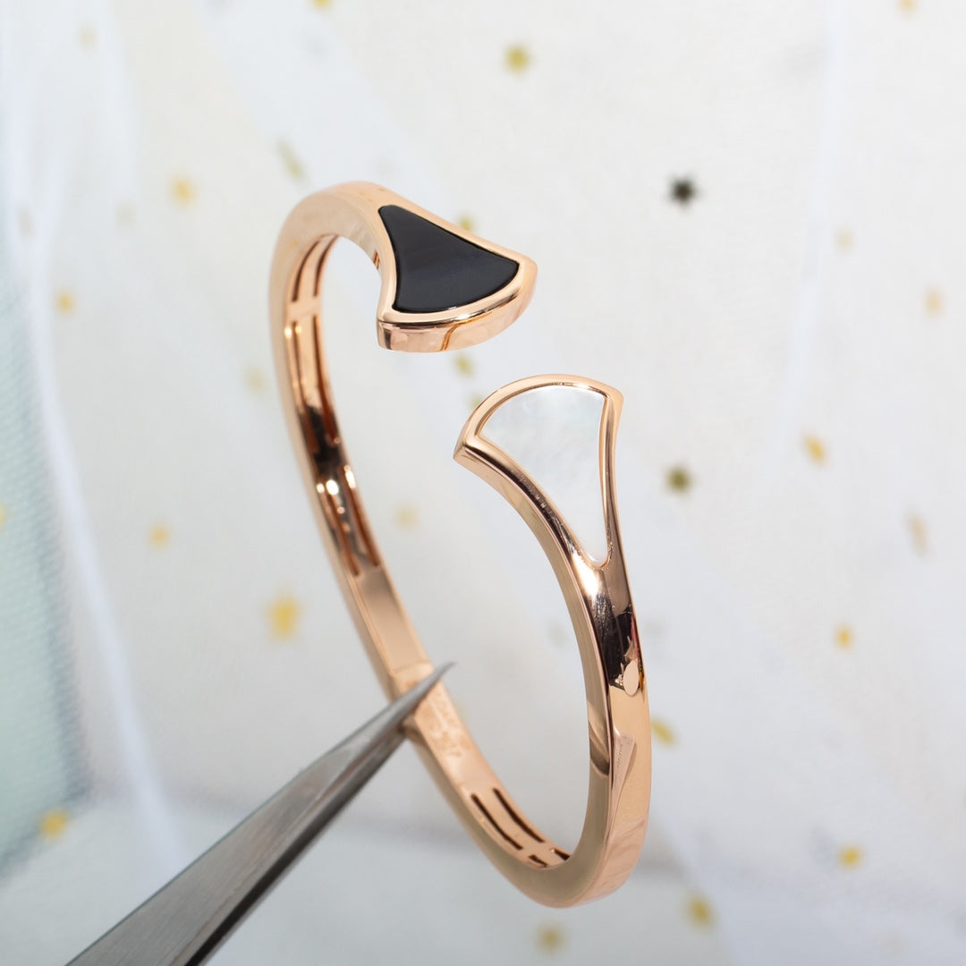 LUXEIFY DREAM BRACELET OPEN PINK GOLD MOP