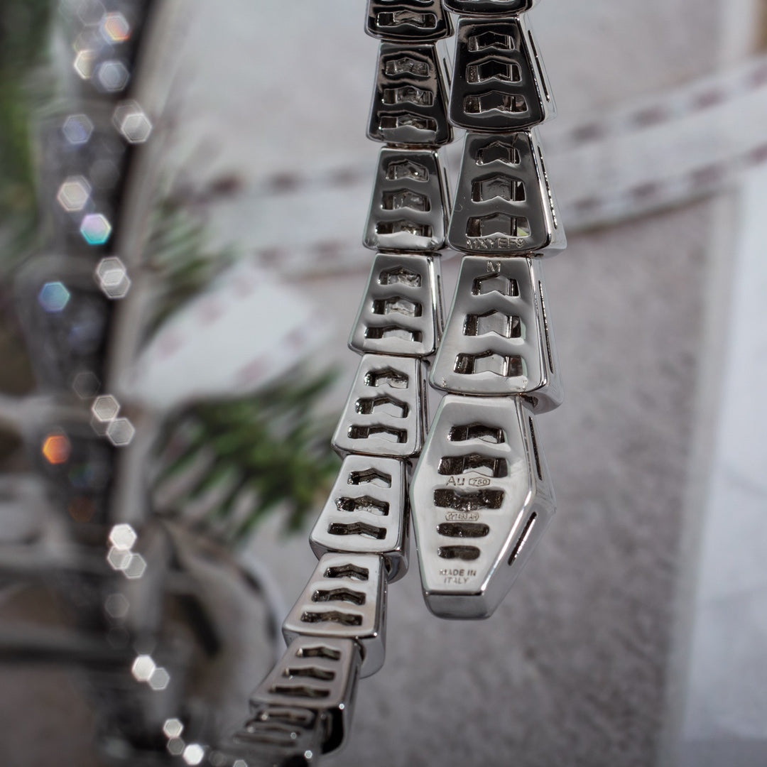 LUXEIFY SERPENTI BRACELET 6MM SILVER DIAMOND