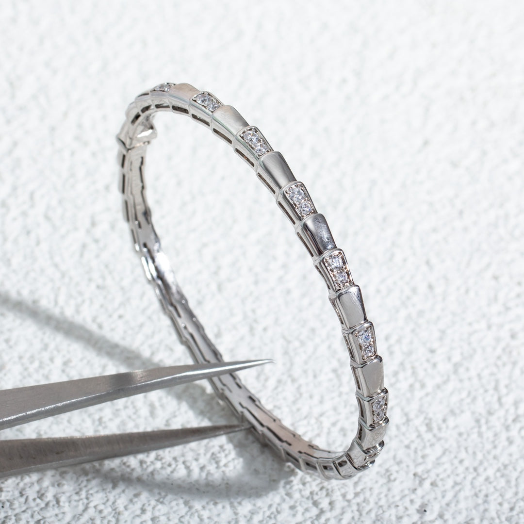 LUXEIFY SERPENTI BRACELET SILVER DIAMOND