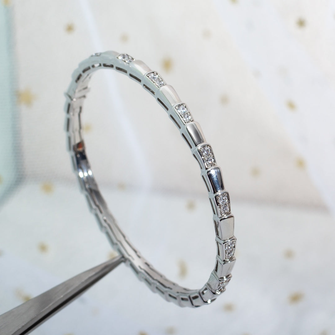 LUXEIFY SERPENTI BRACELET SILVER DIAMOND