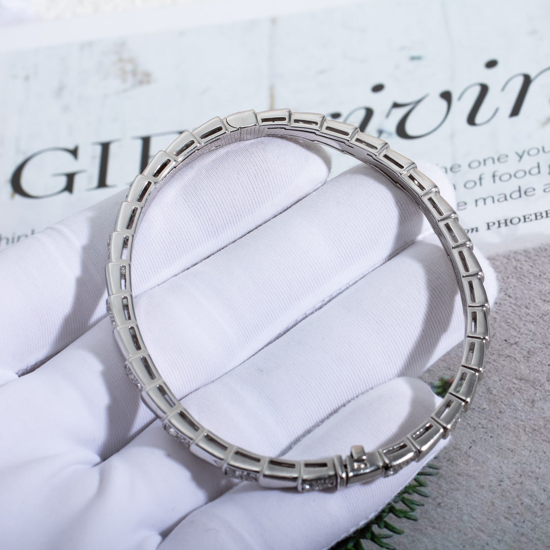 LUXEIFY SERPENTI BRACELET SILVER DIAMOND