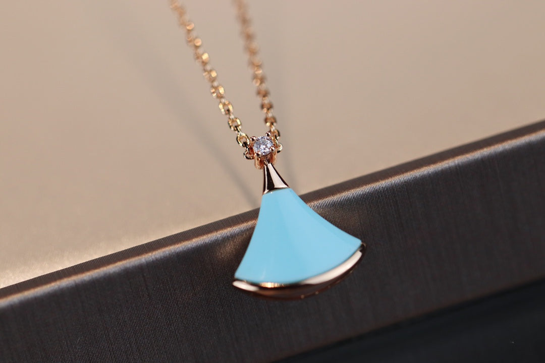 LUXEIFY DREAM NECKLACE TURQUOISE PINK GOLD