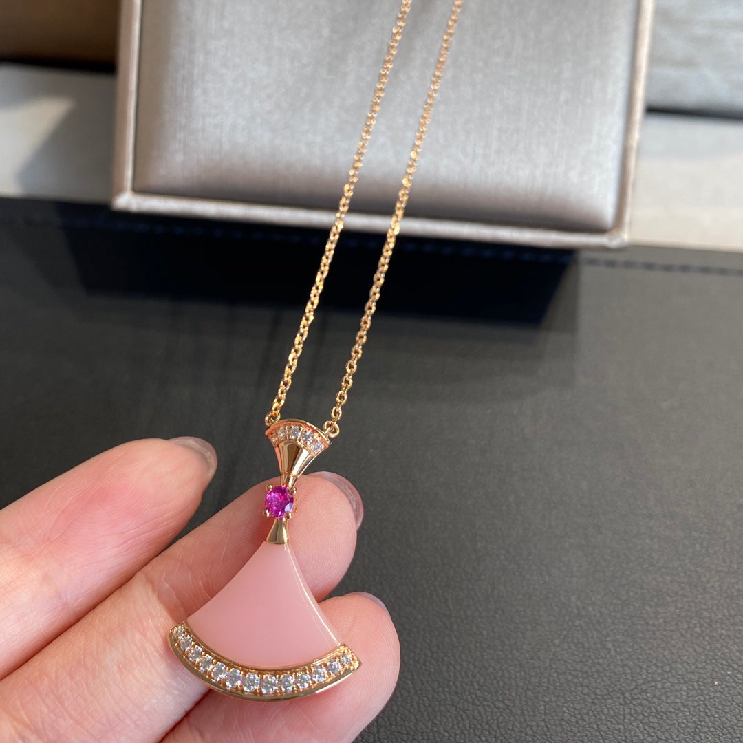 LUXEIFY DREAM NECKLACE PINK OPAL