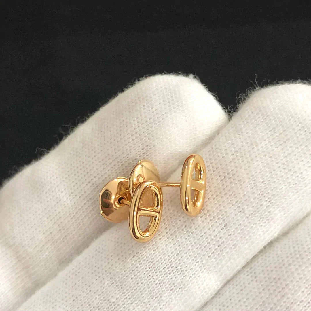 LUXEIFY CHAINE SMALL EARRINGS GOLD AND SILVER