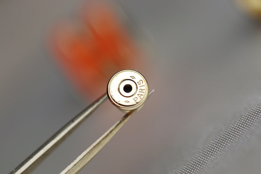 LUXEIFY MINI POP H EARRINGS ORANGE