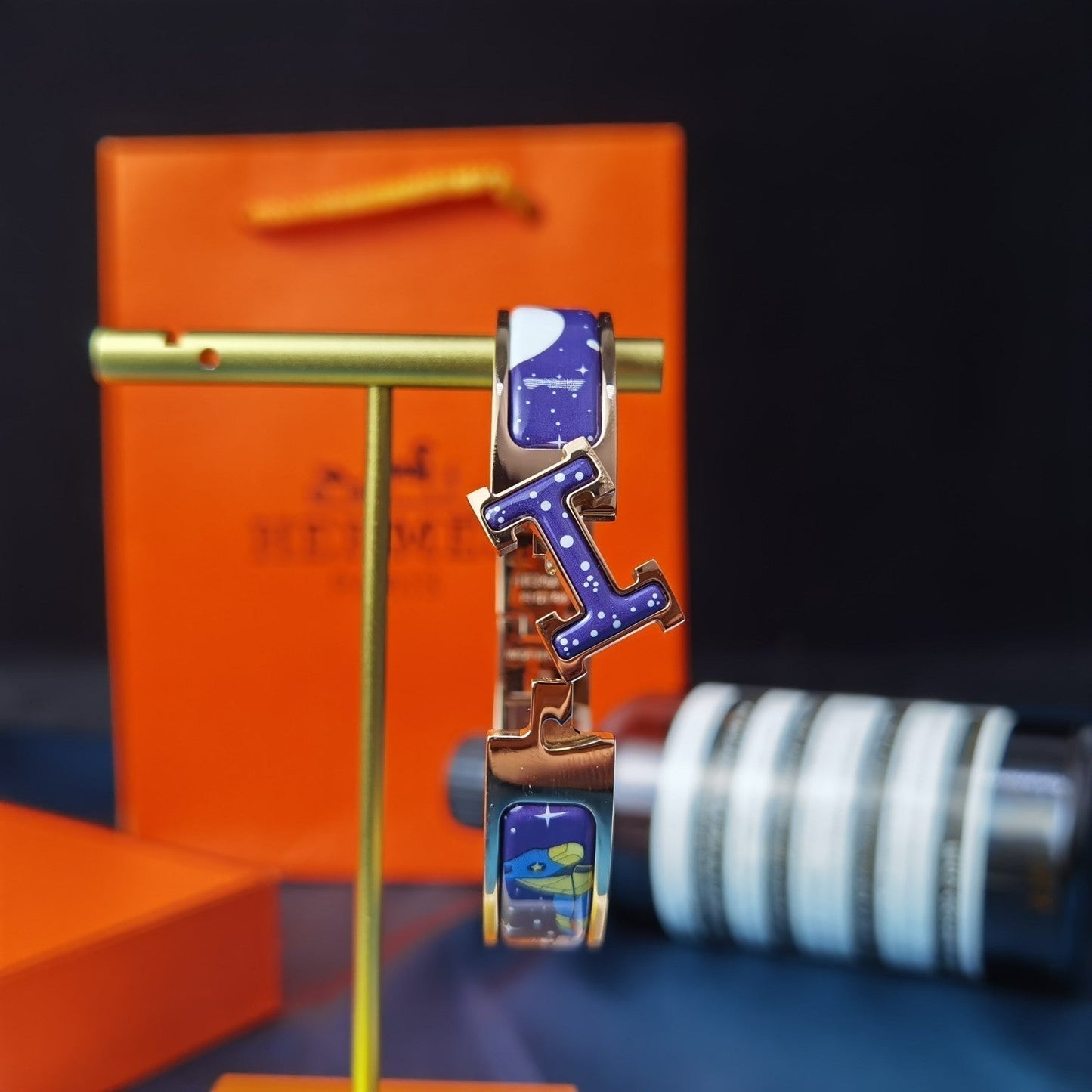 LUXEIFY H STAR AND MOON BRACELET 12MM