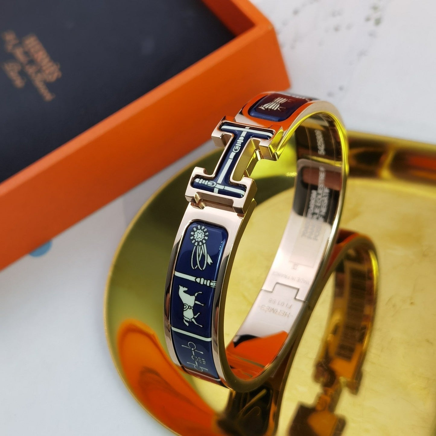 LUXEIFY H COUVERTURES DARK BLUE BRACELET
