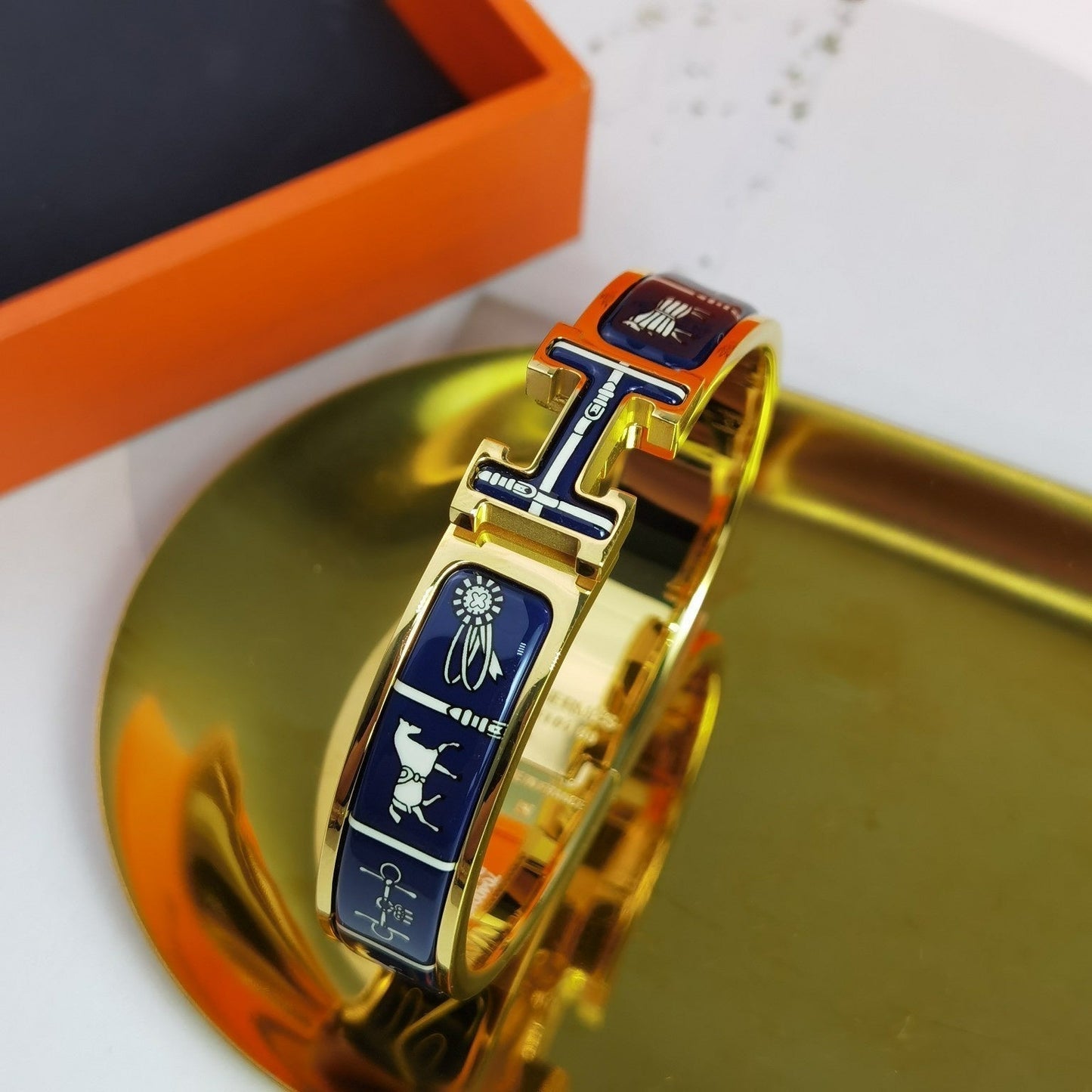 LUXEIFY H COUVERTURES DARK BLUE BRACELET