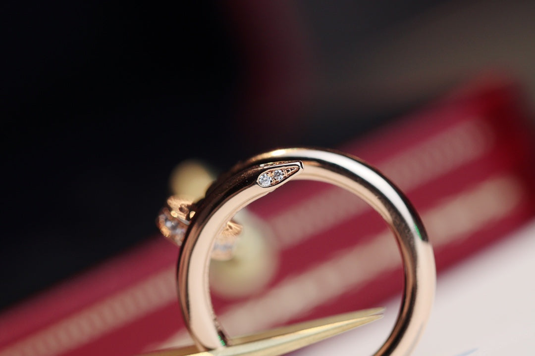LUXEIFY JUSTE RING 2.65MM PINK GOLD DIAMOND