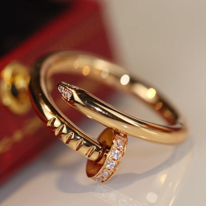 LUXEIFY JUSTE RING 2.65MM GOLD DIAMOND