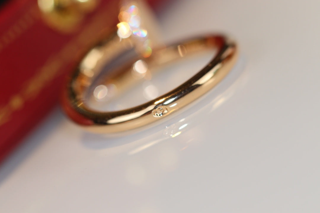 LUXEIFY JUSTE RING 2.65MM GOLD DIAMOND
