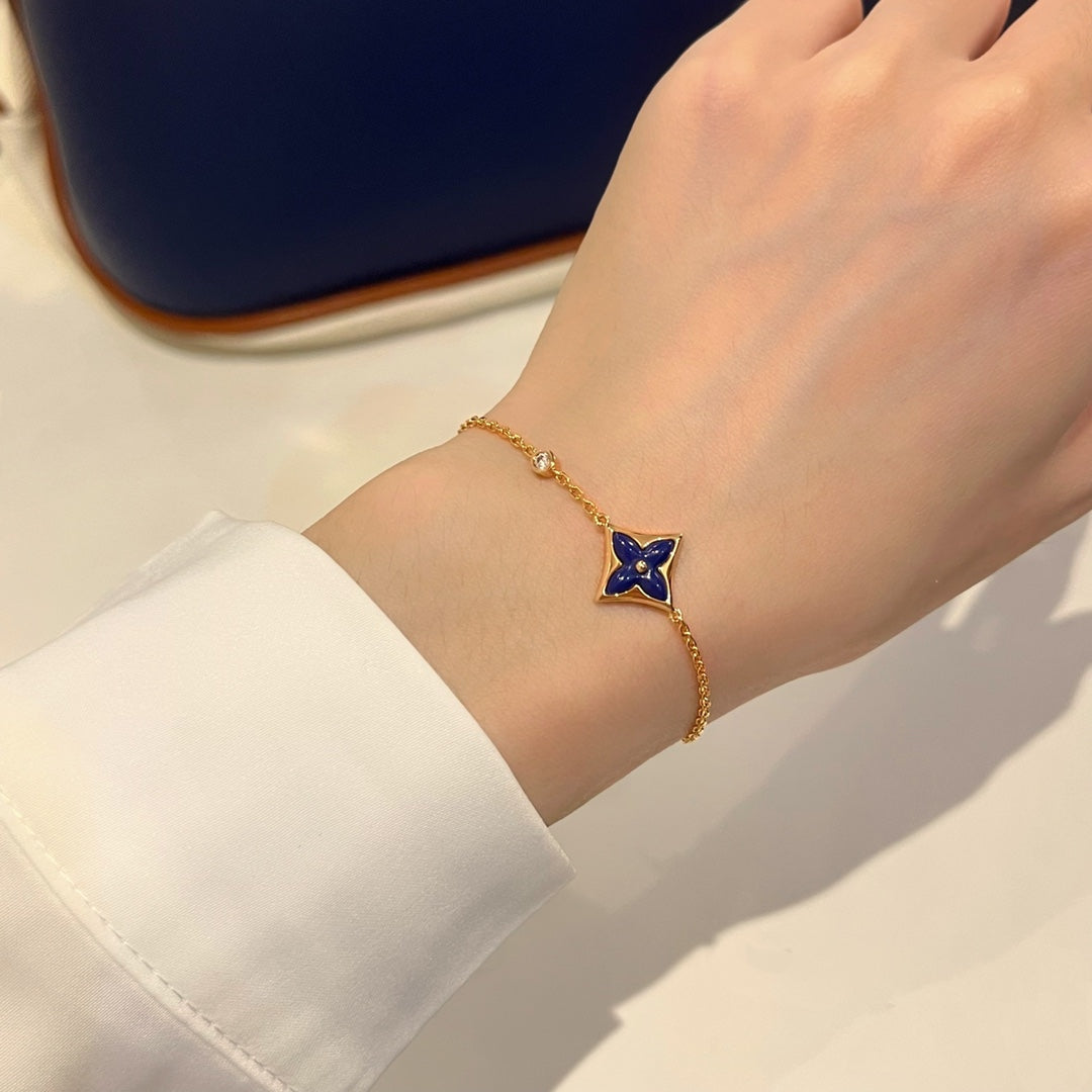LUXEIFY COLOR STAR PINK GOLD DIAMOND BRACELET