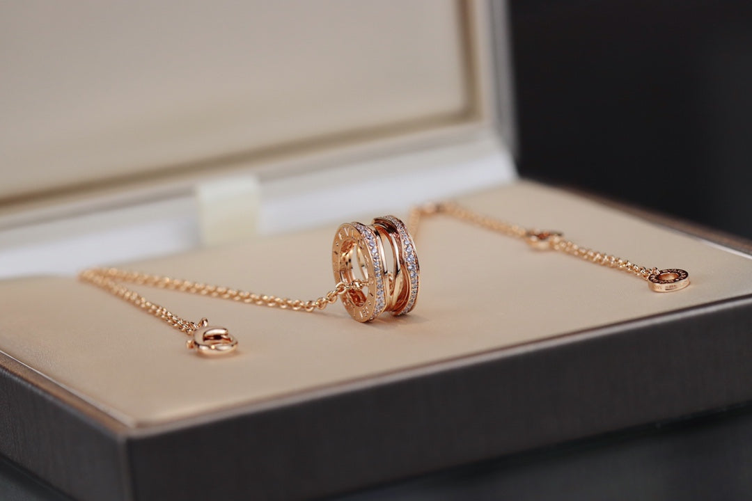 LUXEIFY ZERO 1 PINK GOLD NECKLACE
