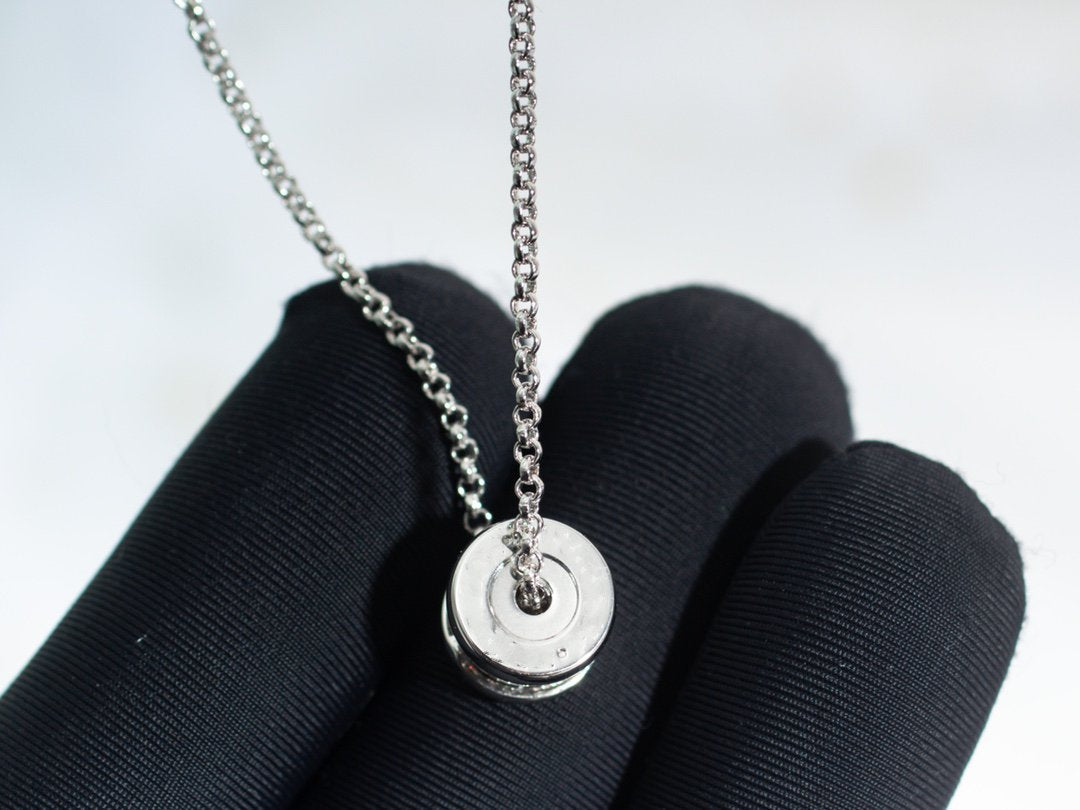 LUXEIFY ZERO 1 SILVER DIAMOND NECKLACE