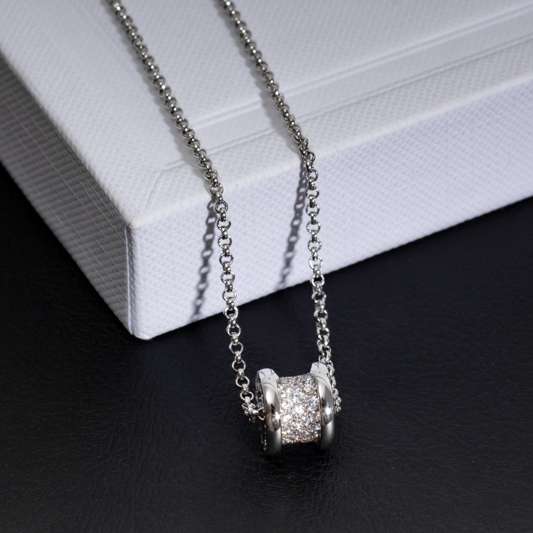 LUXEIFY ZERO 1 SILVER DIAMOND NECKLACE