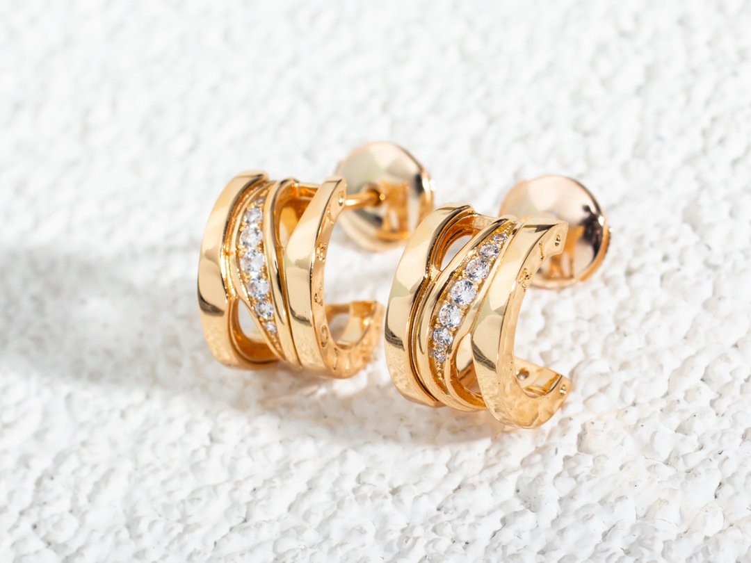 LUXEIFY ZERO 1 PINK GOLD DIAMONDS EARRINGS