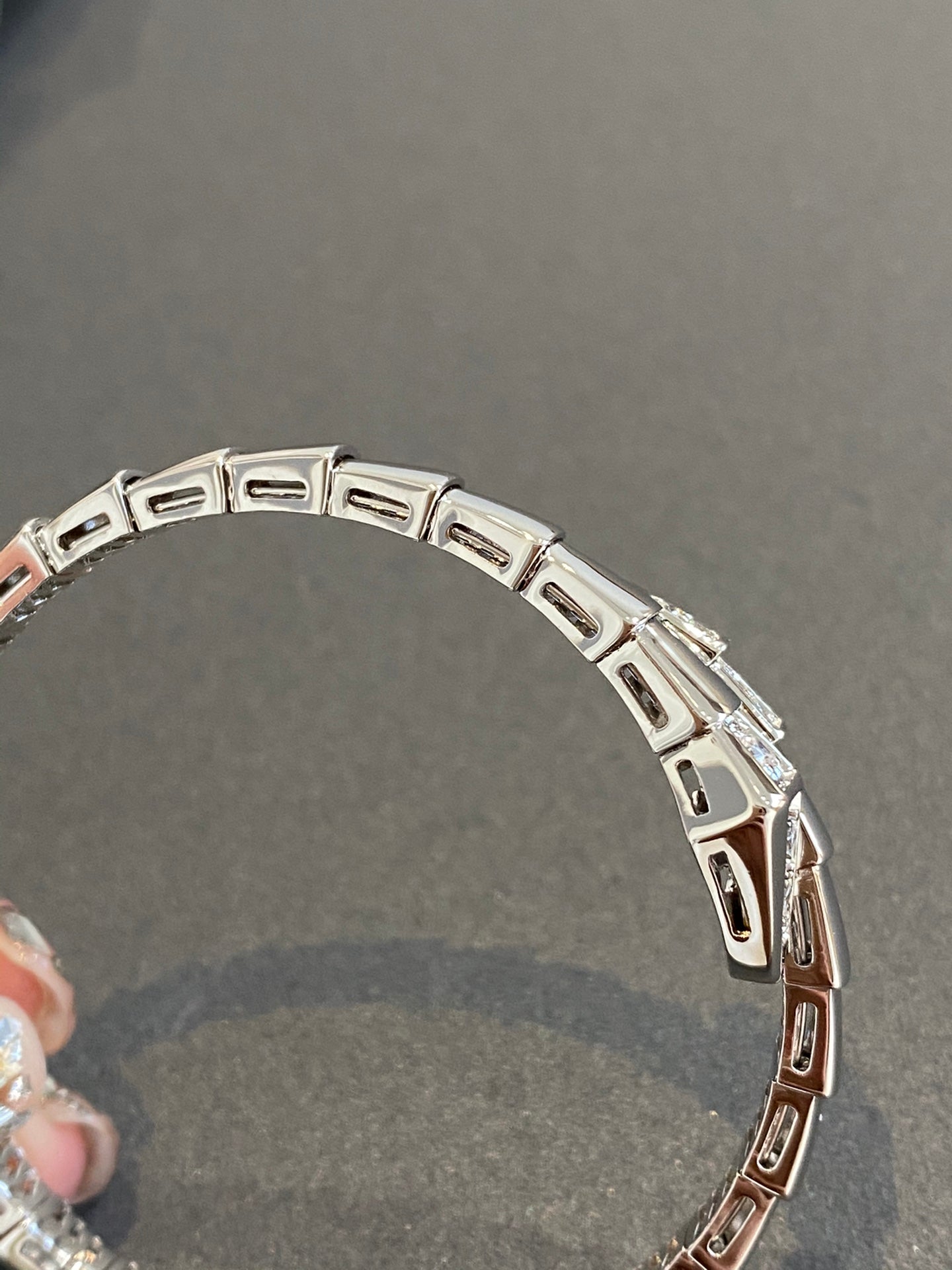 LUXEIFY SERPENTI BRACELET DIAMONDS SILVER