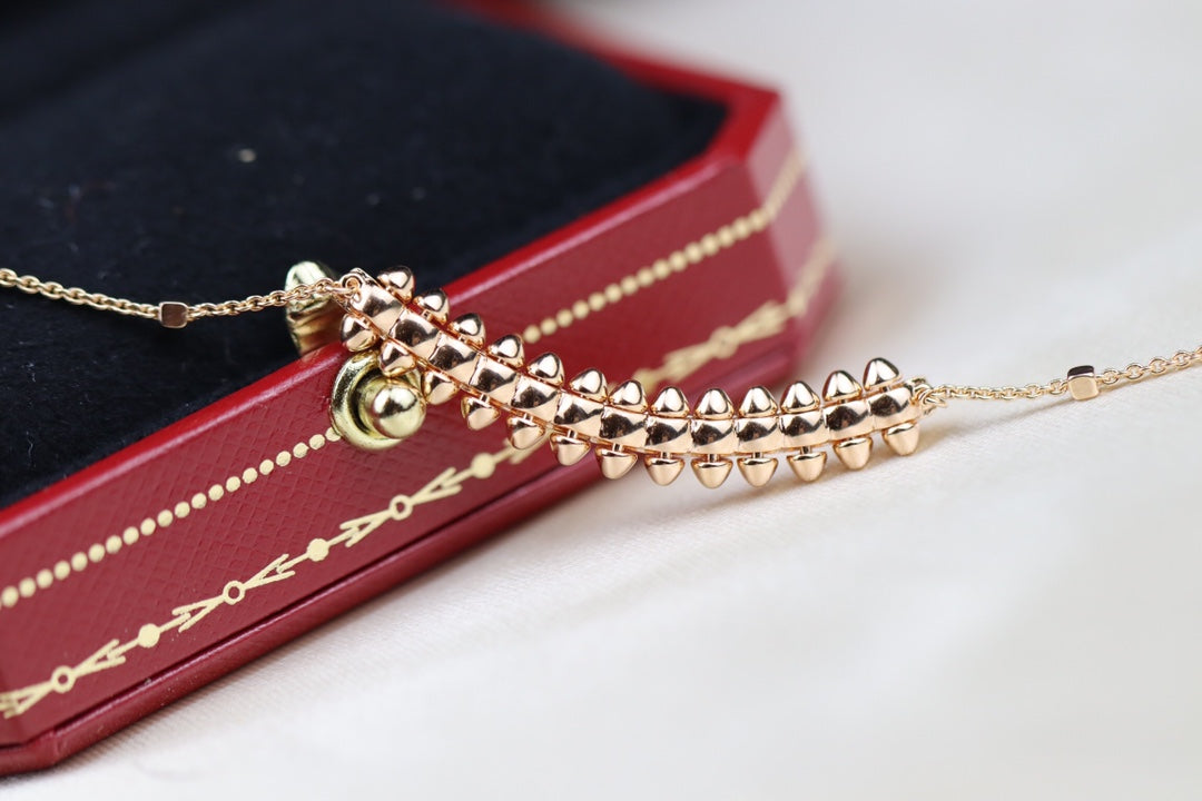 LUXEIFY CLASH PINK GOLD NECKLACE