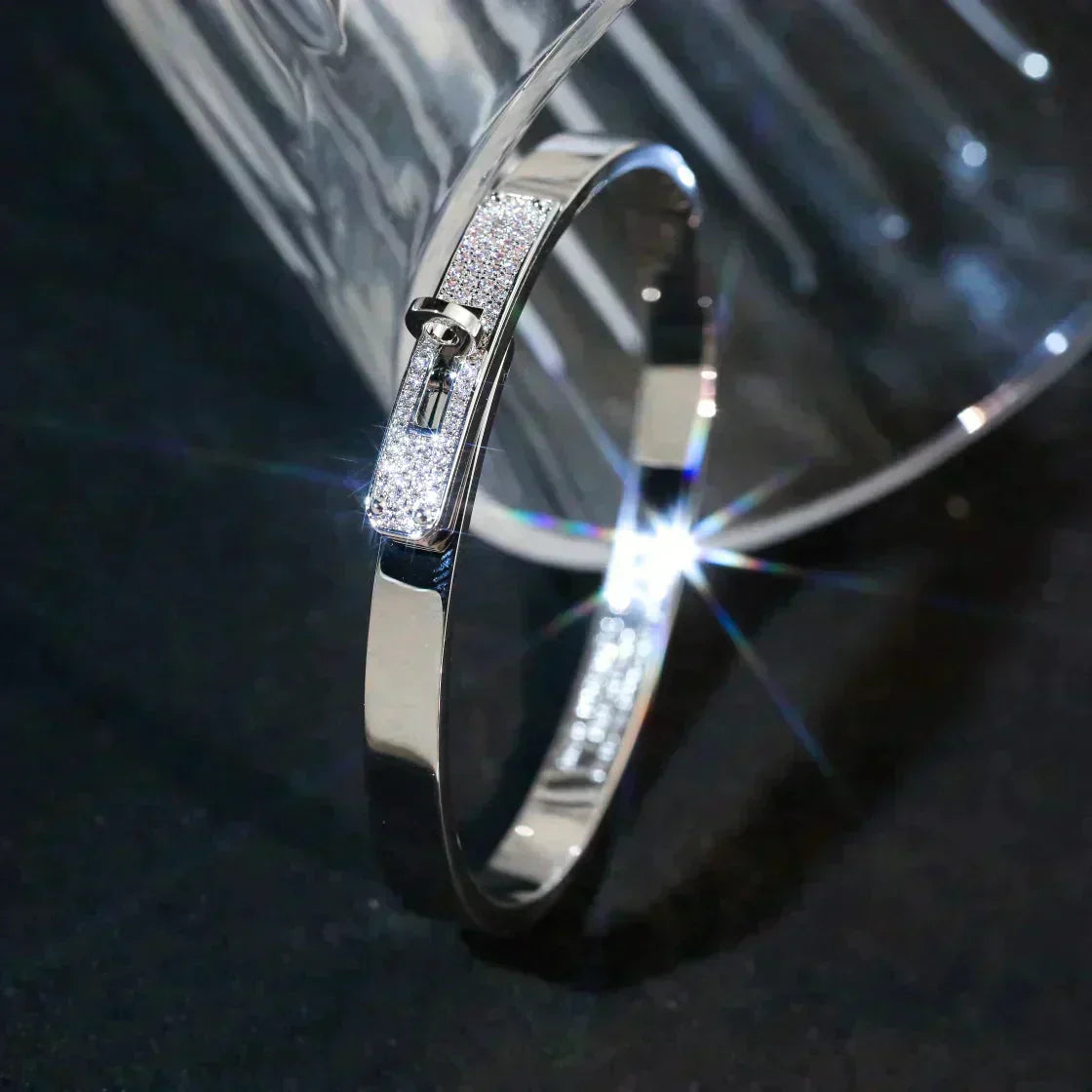 LUXEIFY KELLY SILVER DIAMOND BRACELET