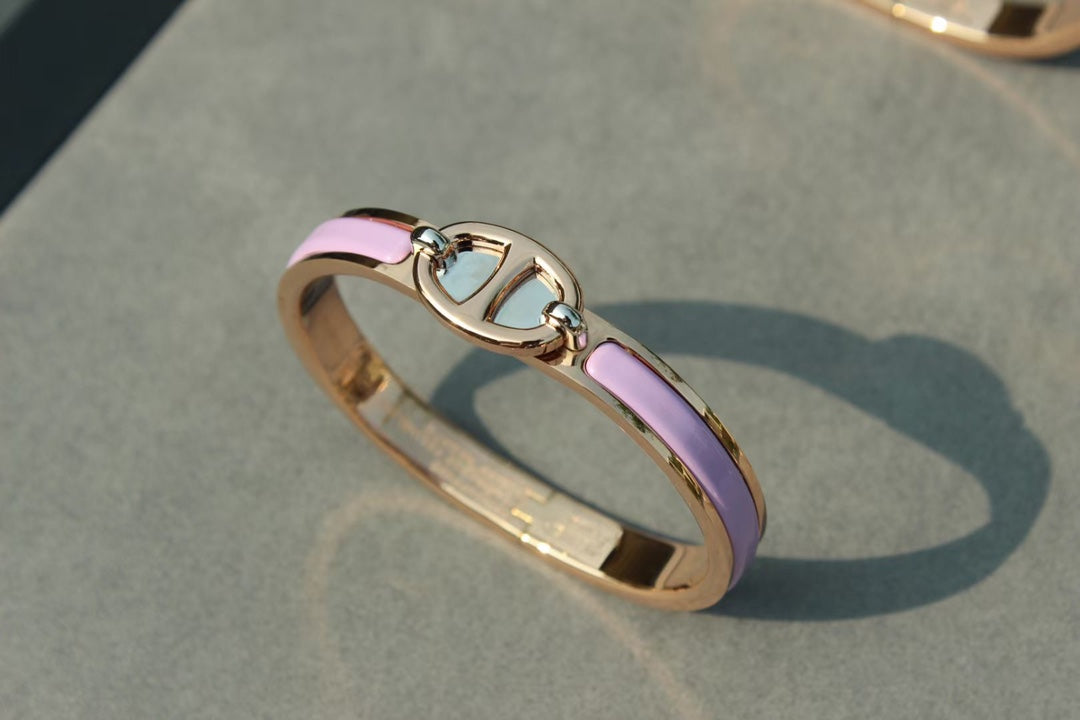 LUXEIFY CLIC CHAINE PINK GOLD BRACELET