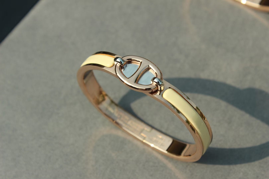 LUXEIFY CLIC CHAINE PINK GOLD BRACELET