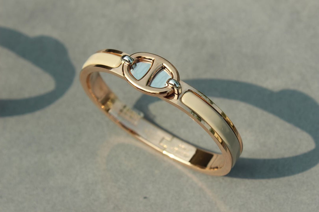 LUXEIFY CLIC CHAINE PINK GOLD BRACELET