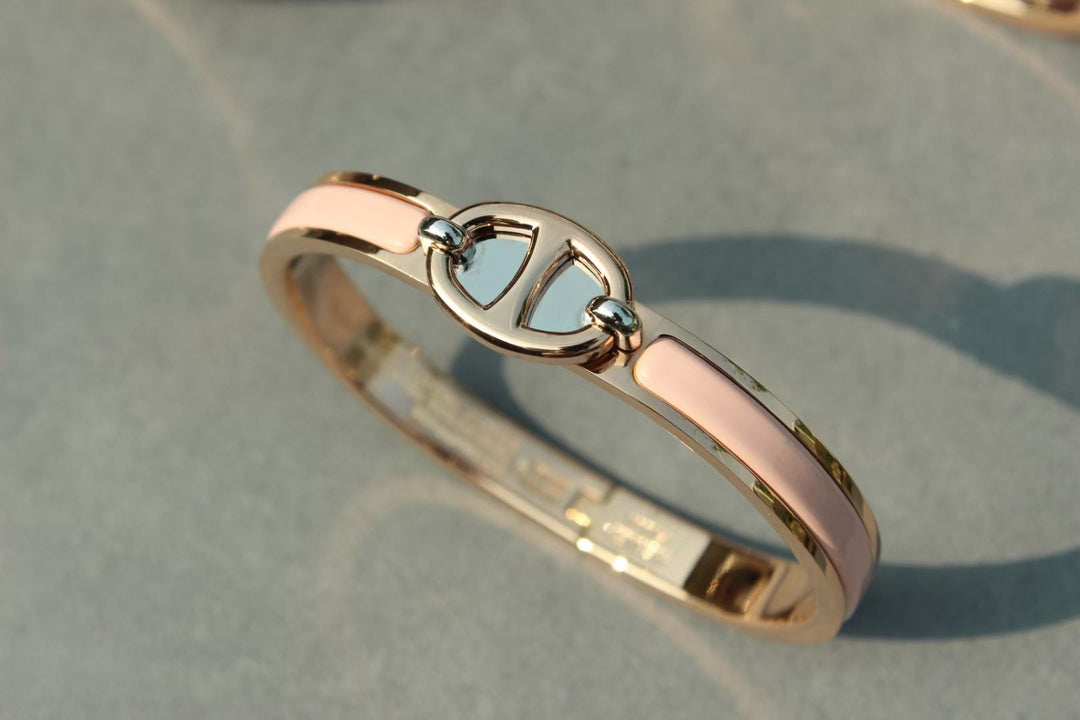 LUXEIFY CLIC CHAINE PINK GOLD BRACELET