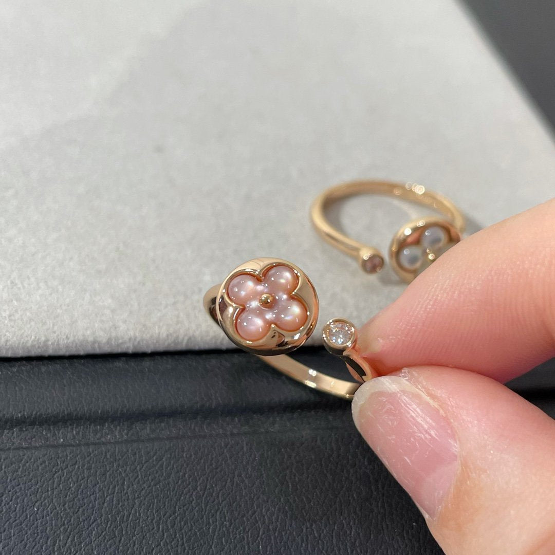 LUXEIFY SUN 1 DIAMOND PINK MOP RING