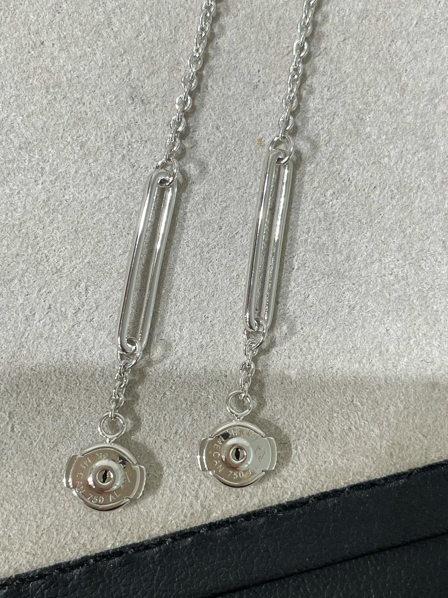 LUXEIFY CHAINE CHAOS DIAMOND DROP EARRINGS