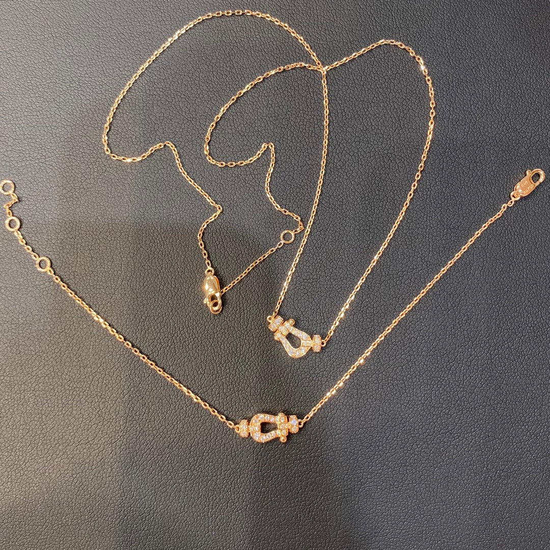 LUXEIFY FORCE 10 DIAMOND PINK GOLD NECKLACE MINI MODEL