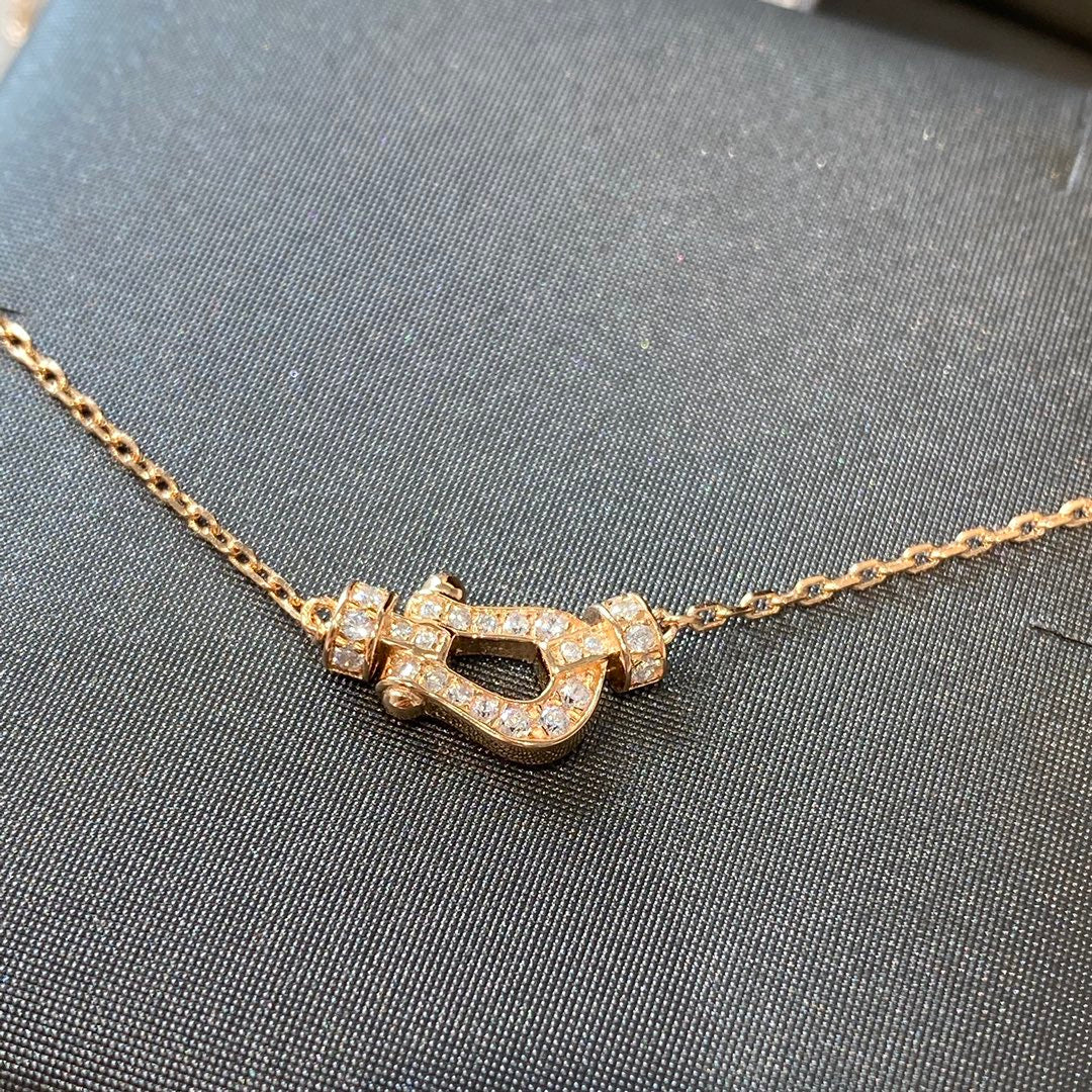 LUXEIFY FORCE 10 DIAMOND PINK GOLD NECKLACE MINI MODEL