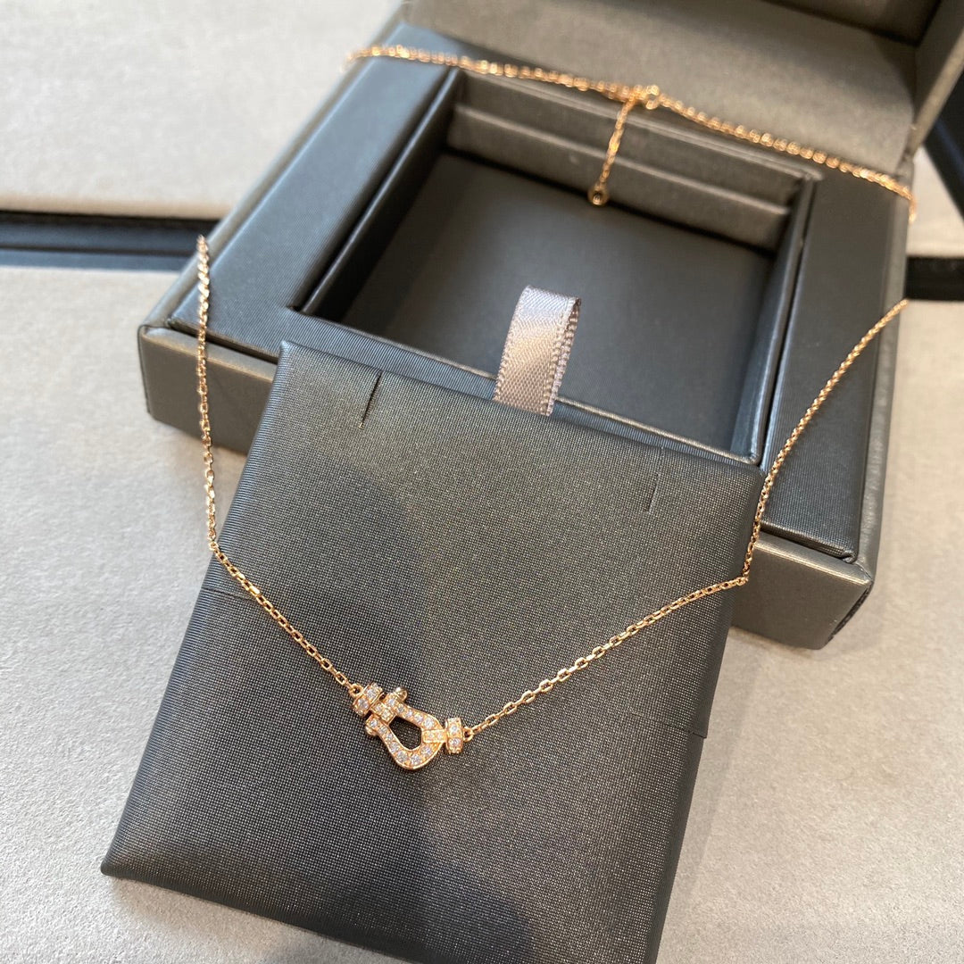 LUXEIFY FORCE 10 DIAMOND PINK GOLD NECKLACE MINI MODEL