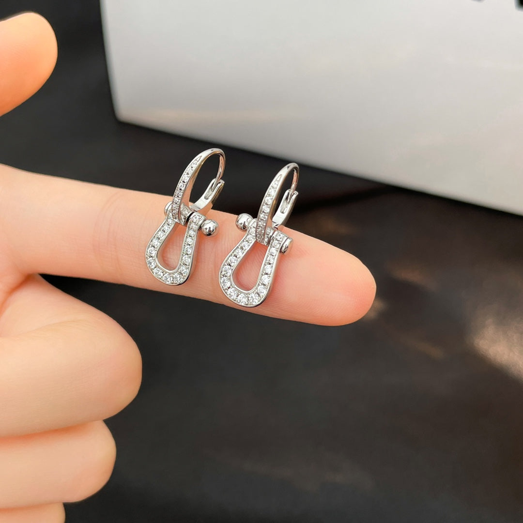 LUXEIFY FORCE 10 FULL DIAMOND DROP EARRINGS MEDIUM MODEL