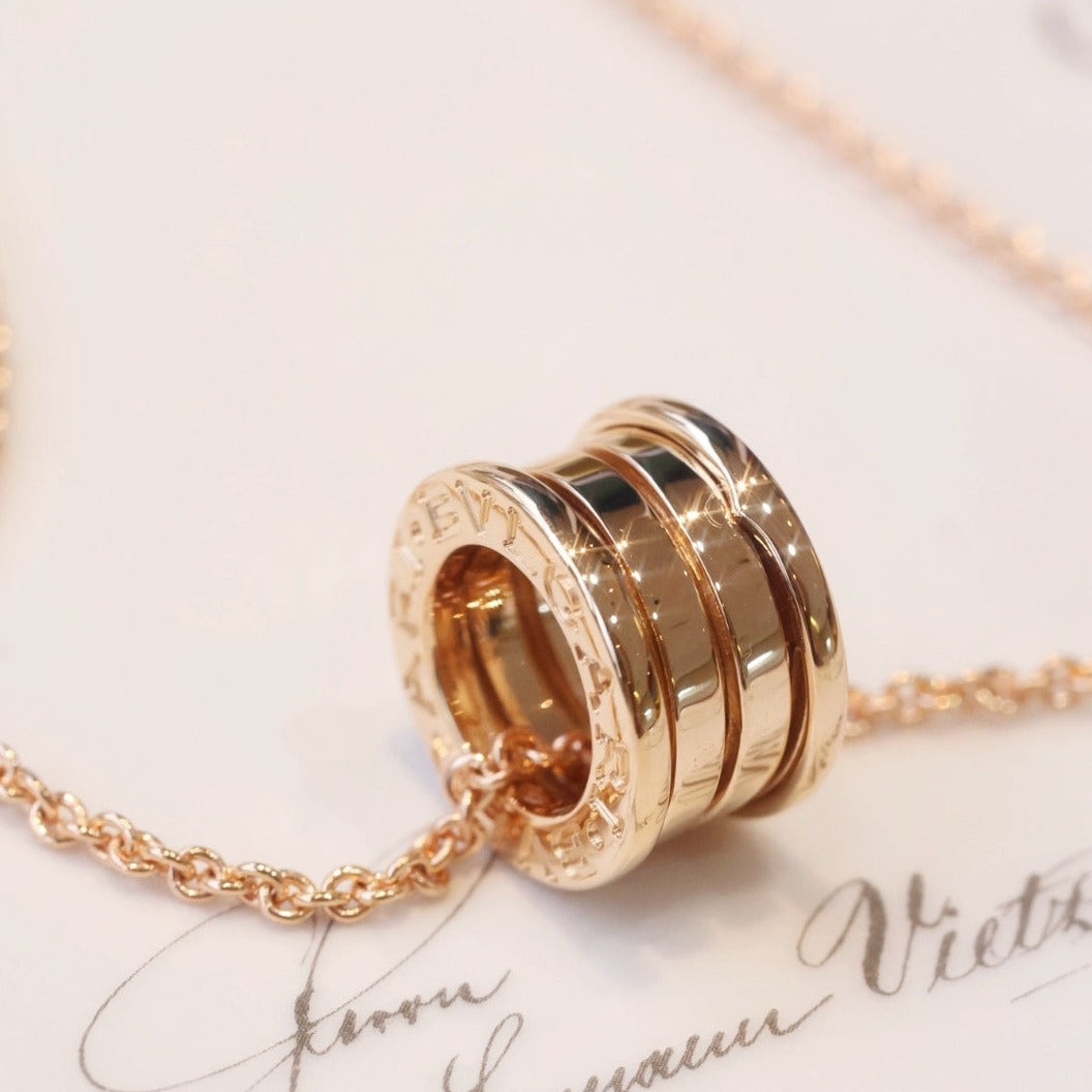LUXEIFY ZERO 1 PINK GOLD NECKLACE
