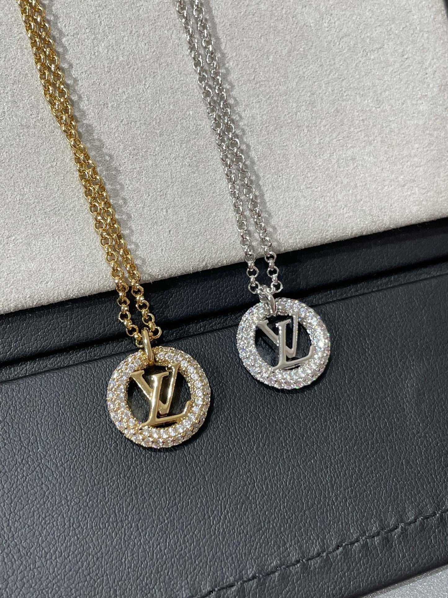 LUXEIFY BY NIGHT DIAMOND PAVED NECKLACE