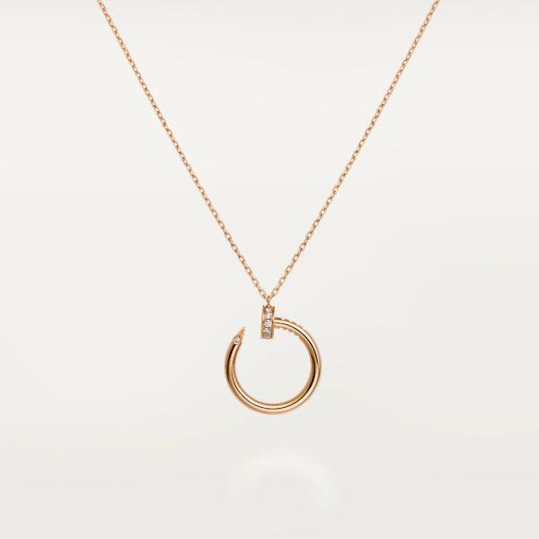LUXEIFY JUSTE NECKLACE PINK GOLD