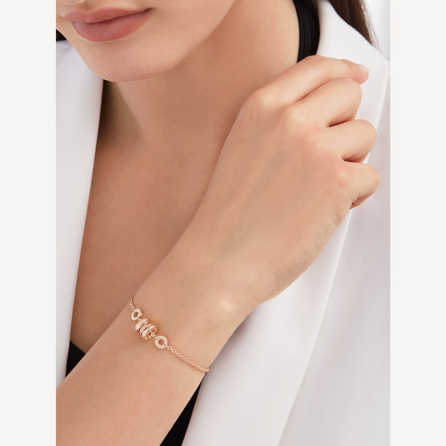 LUXEIFY ZERO 1 SOFT PINK GOLD BRACELET