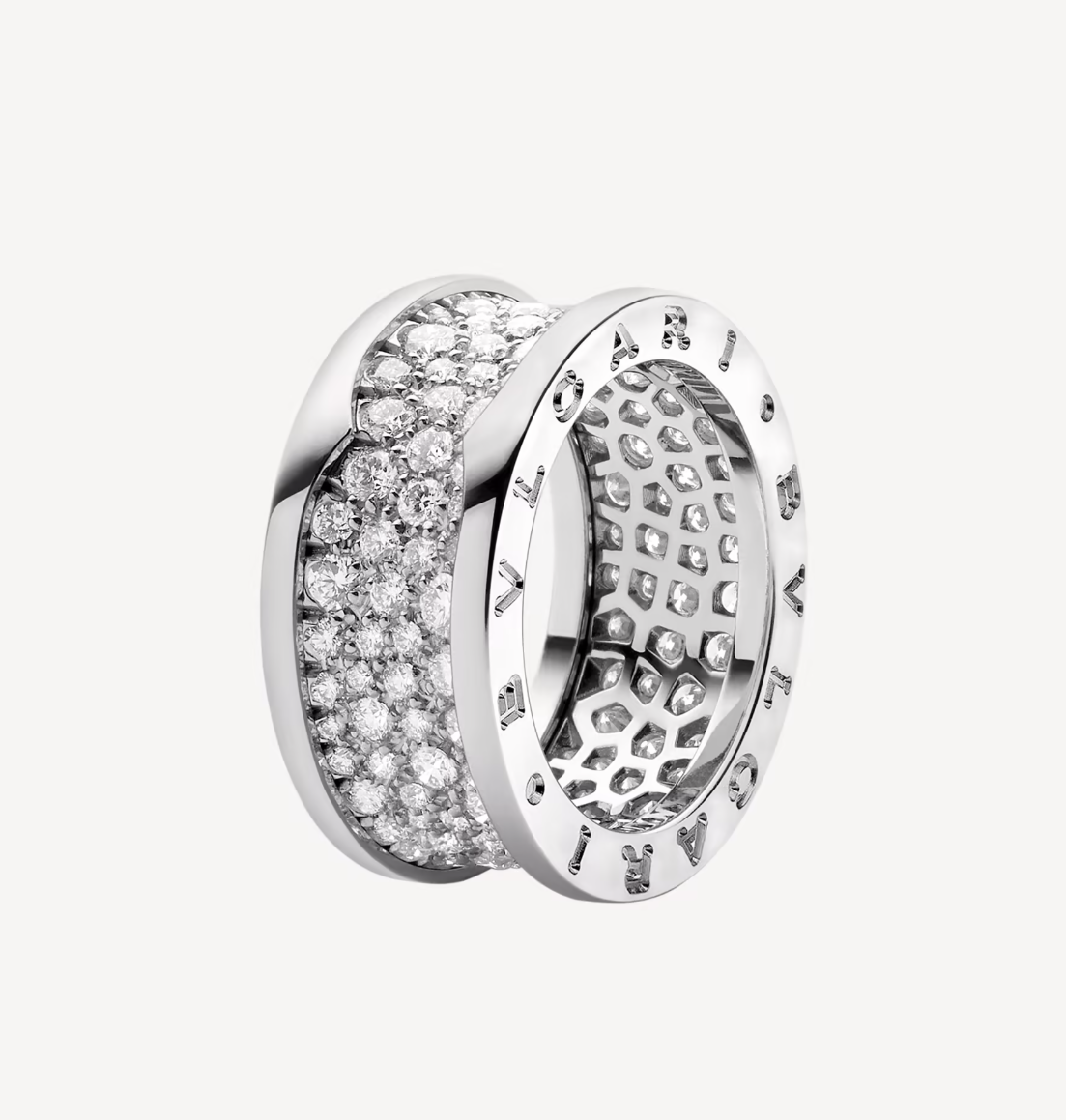 LUXEIFY ZERO 1 WITH PAVED DIAMONDS ON THE SPIRAL RING